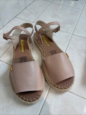 Nina Bonita Blush Pink Espadrille Ankle-Strap Sandals, Made in Columbia